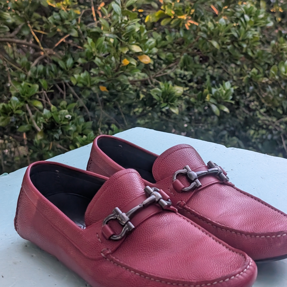 Salvatore Ferragamo Men's Burgundy Loafers